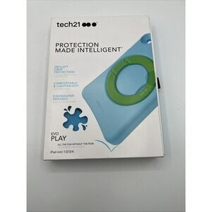 Tech21 Evo Play for‎ iPad mini 1/2/3/4 Pink Blue Heavy Duty Hard play Rubber